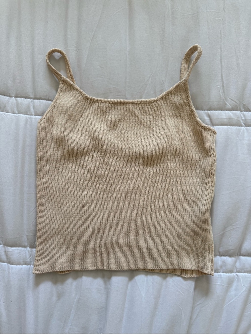 Elce Swim Cream Knit Top - size M